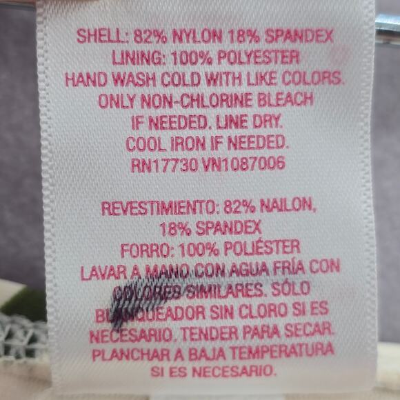 Xhilaration Cream Floral Polka Dot Tie Bikini Cheeky Bottom Swimwear Medium - Picture 6 of 6